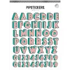 Pipsticks Big Alphabet Stickers, 6" x 7", Effervescent, Pack Of 5 Sheets