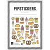 Pipsticks Decorative Stickers, 4" x 4", Junk Food Fun
