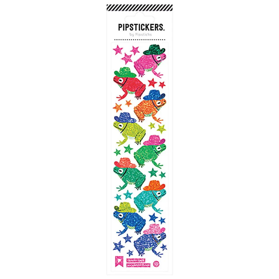 Pipsticks Decorative Stickers, 2" x 8", Country Toads