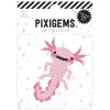 Pipsticks Pixigem Sticker, 2" x 2", Alvin Axolotl