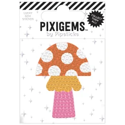 Pipsticks Pixigem Sticker, 2" x 2", Minnie Mushroom