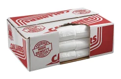 Pitt Plastics High-Density Trash Can Liners, 0.47 mil, 33 Gallons, Clear, Pack Of 250 Liners