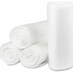 Pitt Plastics PCR Low Density EcoStrong Plus Trash Bags, 45 Gallon, Clear, Case Of 100 Trash Bags