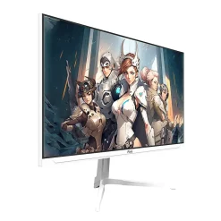 Pixio PX248 Wave 24" FHD LCD Gaming Monitor, FreeSync, White