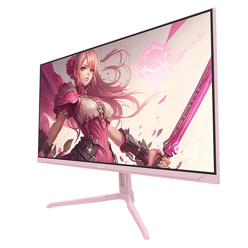 Pixio PX248 Wave 24" FHD LCD Gaming Monitor, FreeSync, Pink
