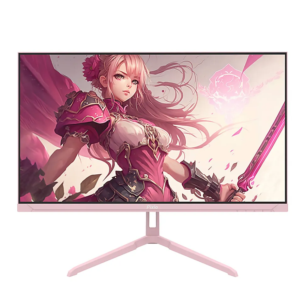 Pixio PX248 Wave 24" FHD LCD Gaming Monitor, FreeSync, Pink