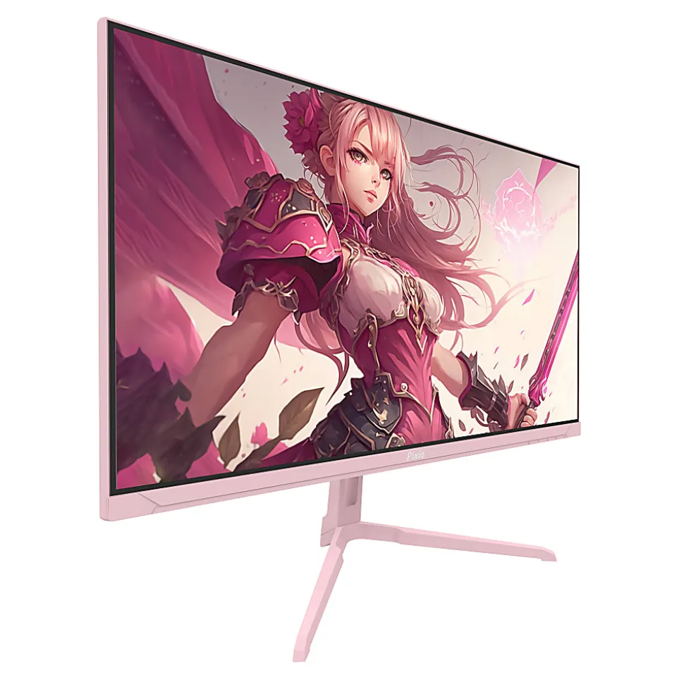 Pixio PX248 Wave 24" FHD LCD Gaming Monitor, FreeSync, Pink