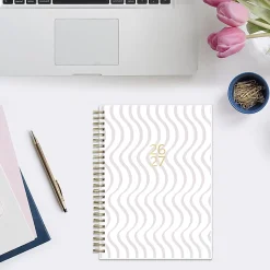Planner Notes AG Squiggle Stripe Neutral 5.875x8.625 AY26–27