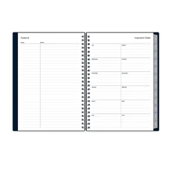 Planner Notes BS Enterprise Solid Navy 5.875x8.625 AY25–26