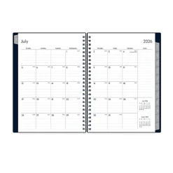 Planner Notes BS Enterprise Solid Navy 5.875x8.625 AY25–26