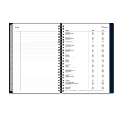 Planner Notes BS Enterprise Solid Navy 5.875x8.625 AY25–26