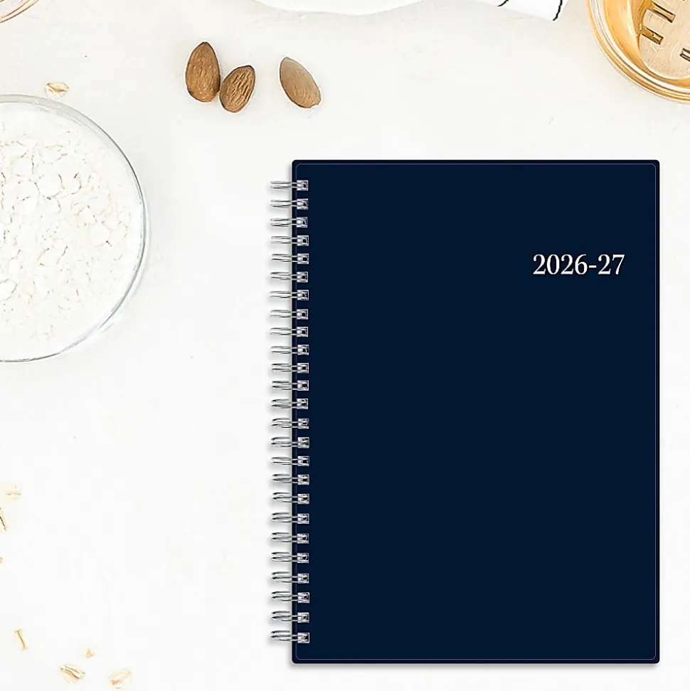 Planner Notes BS Enterprise Solid Navy 5.875x8.625 AY25–26