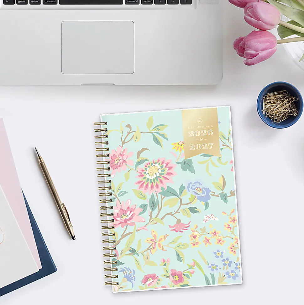 Planner Notes DD Climbing Floral Mint 5.875x8.625 AY26–27
