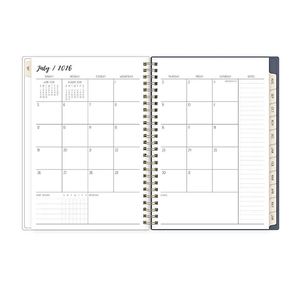 Planner Notes IPC Celine Navy 5.875x8.625 AY26–27 W/M