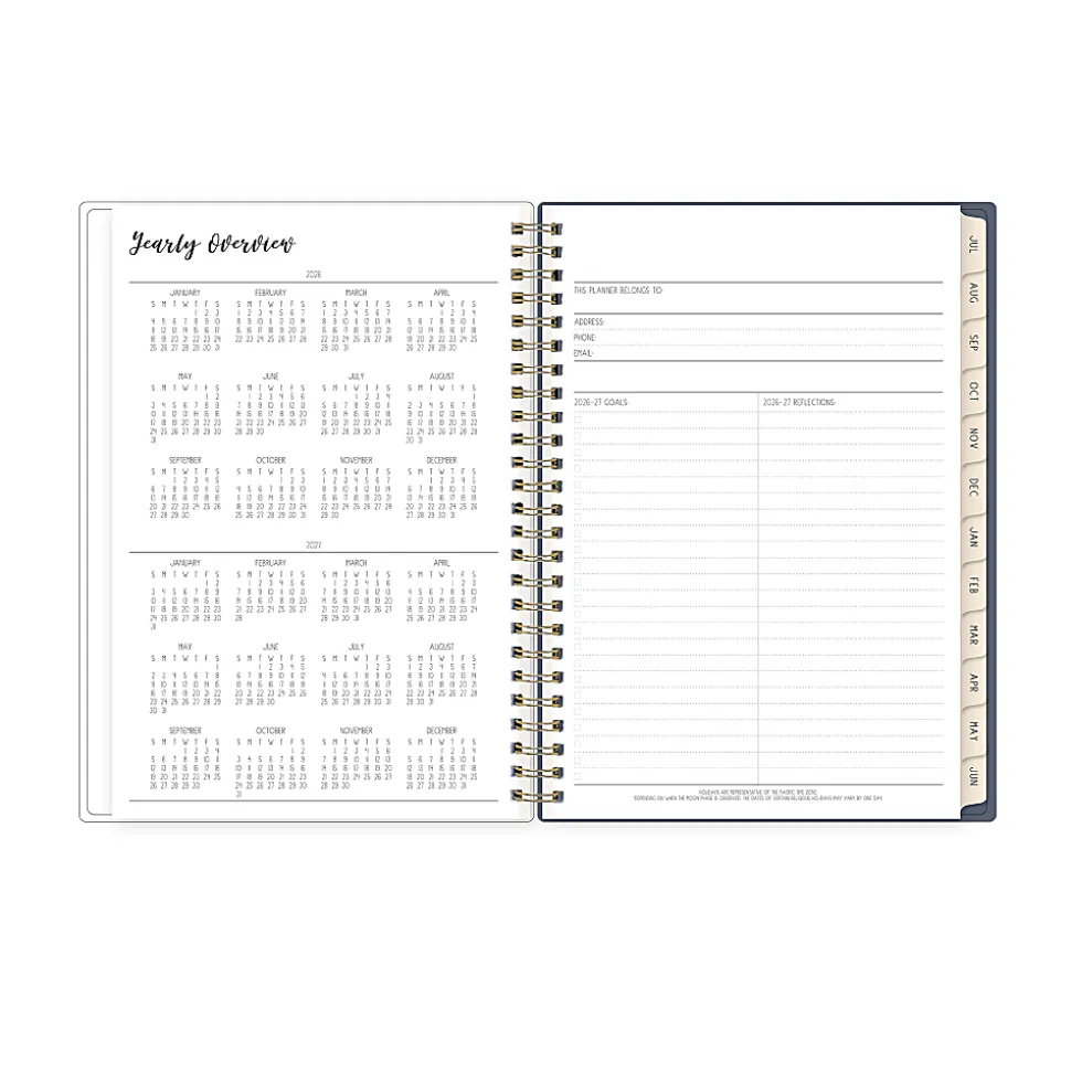 Planner Notes IPC Celine Navy 5.875x8.625 AY26–27 W/M