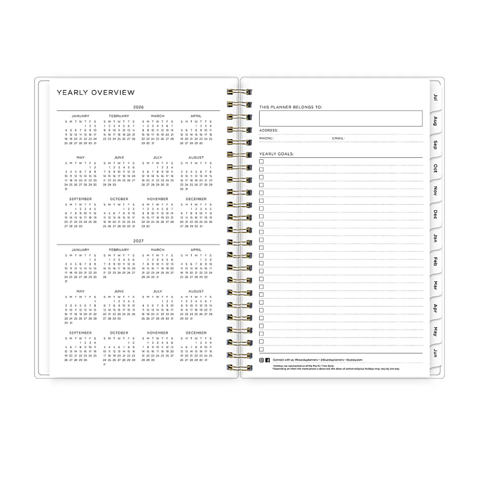 Planning Calendar AG Multi Color Smoke PP 5x8 AY26–27