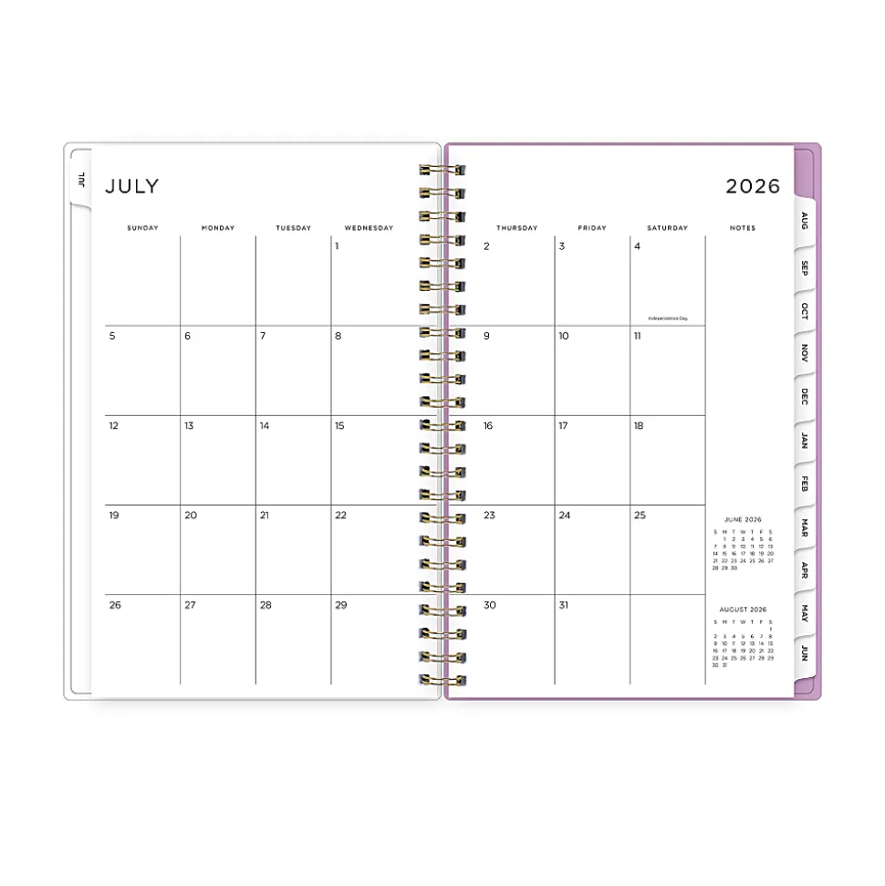 Planning Calendar AG Smoke Purple Frosted PP 5x8 AY26–27