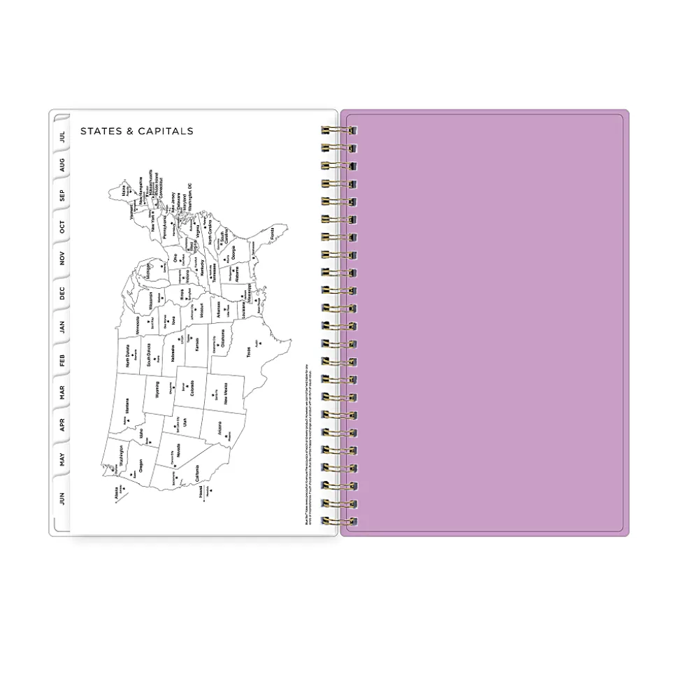 Planning Calendar AG Smoke Purple Frosted PP 5x8 AY26–27
