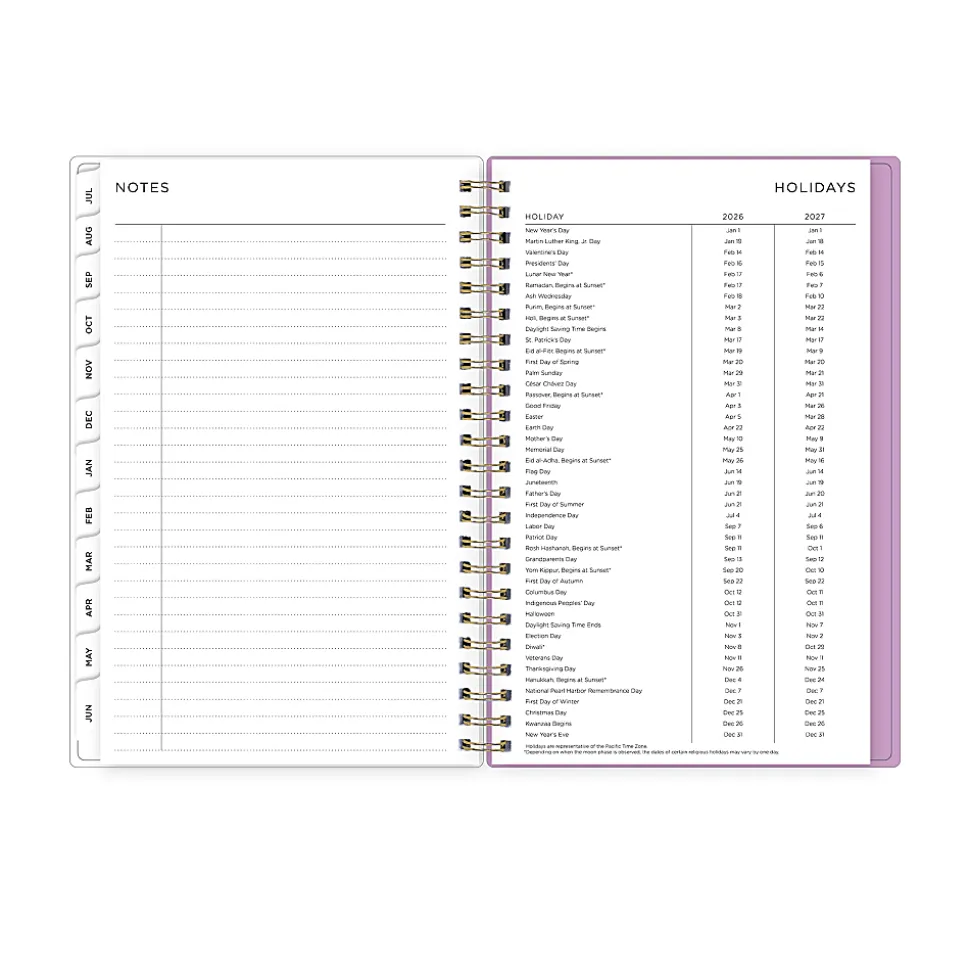 Planning Calendar AG Smoke Purple Frosted PP 5x8 AY26–27