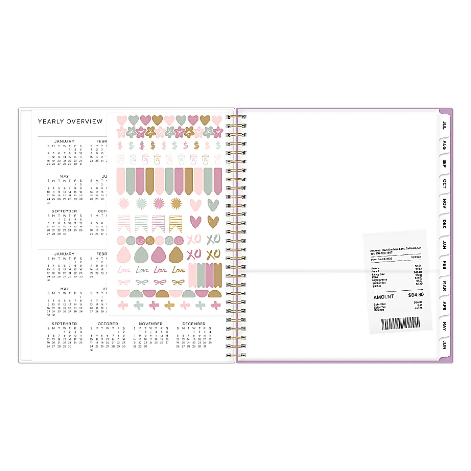 Planning Calendar AG Smoke Purple Frosted PP 8x10 AY26–27