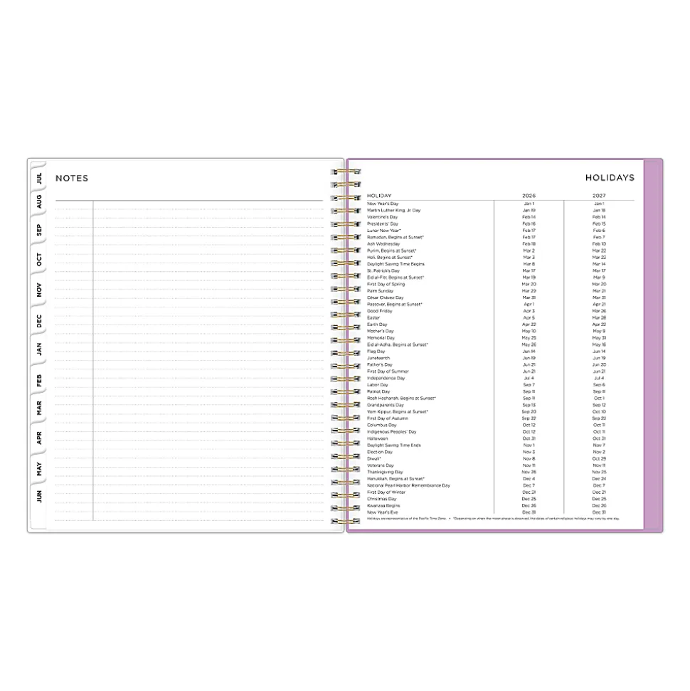 Planning Calendar AG Smoke Purple Frosted PP 8x10 AY26–27