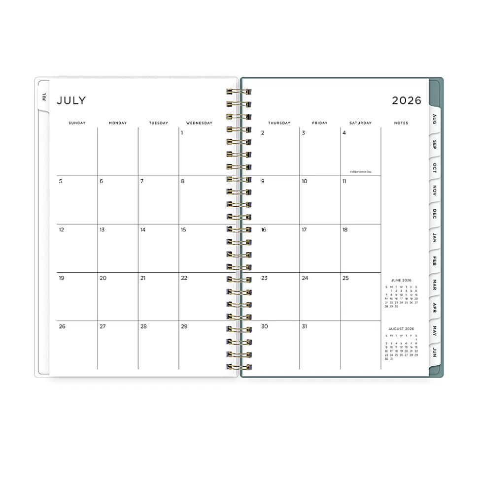 Planning Calendar AG Splatter Dot Jade PP 5x8 AY26–27 W/M