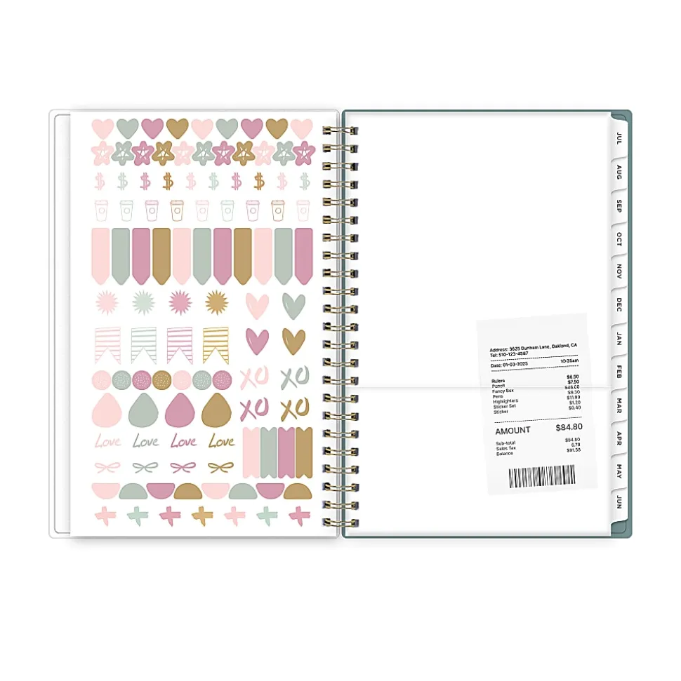 Planning Calendar AG Splatter Dot Jade PP 5x8 AY26–27 W/M