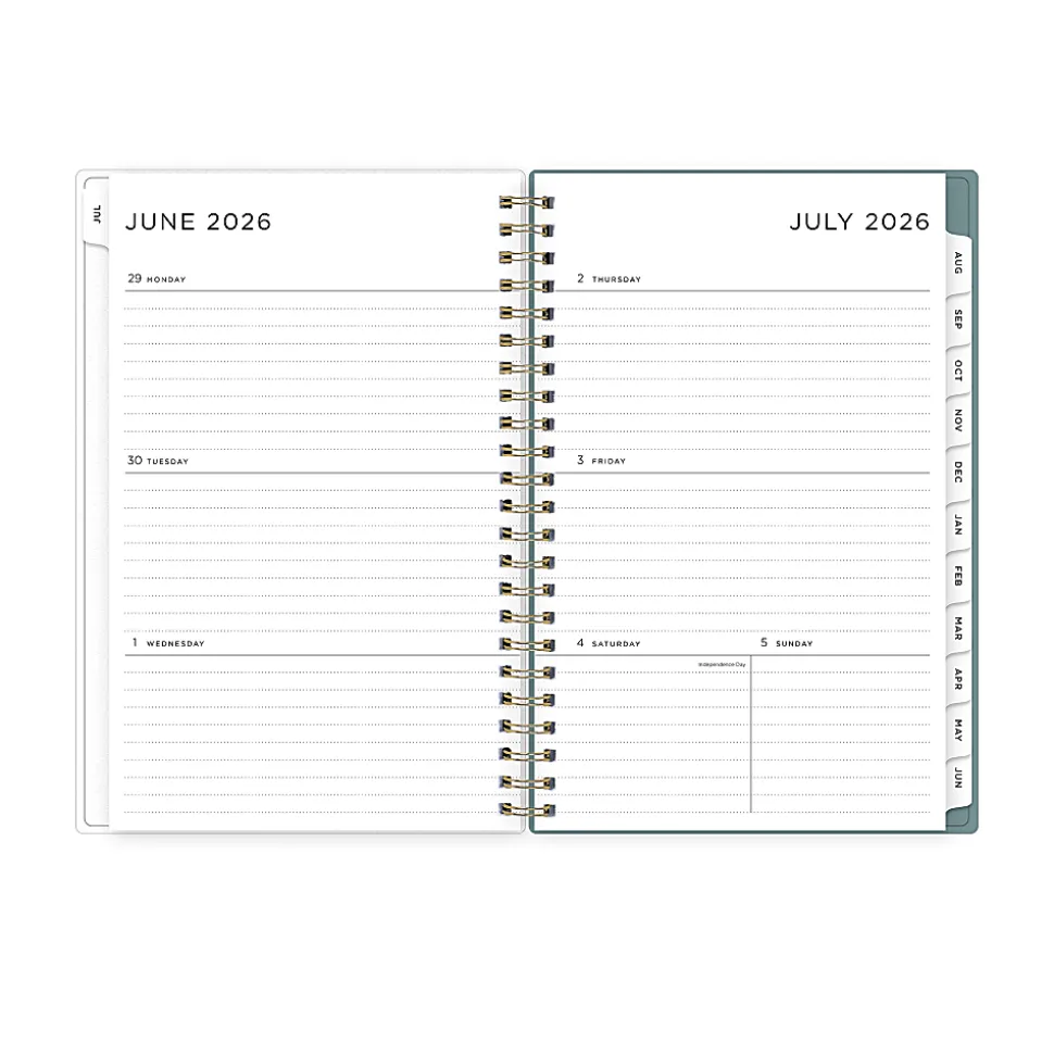 Planning Calendar AG Splatter Dot Jade PP 5x8 AY26–27 W/M