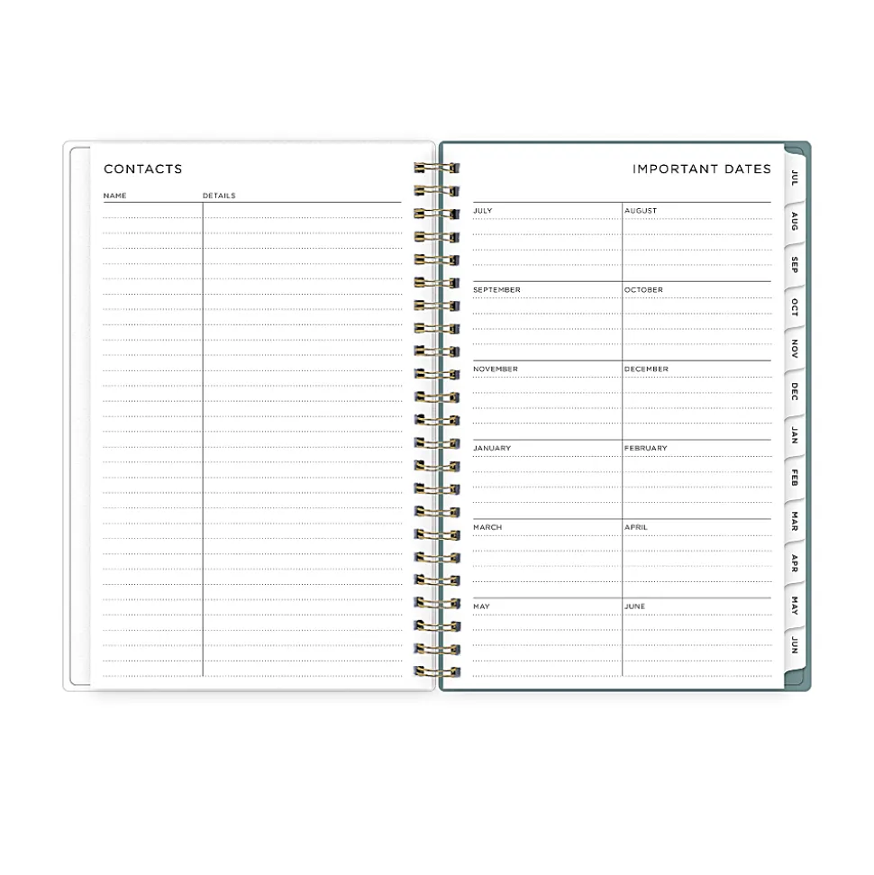 Planning Calendar AG Splatter Dot Jade PP 5x8 AY26–27 W/M