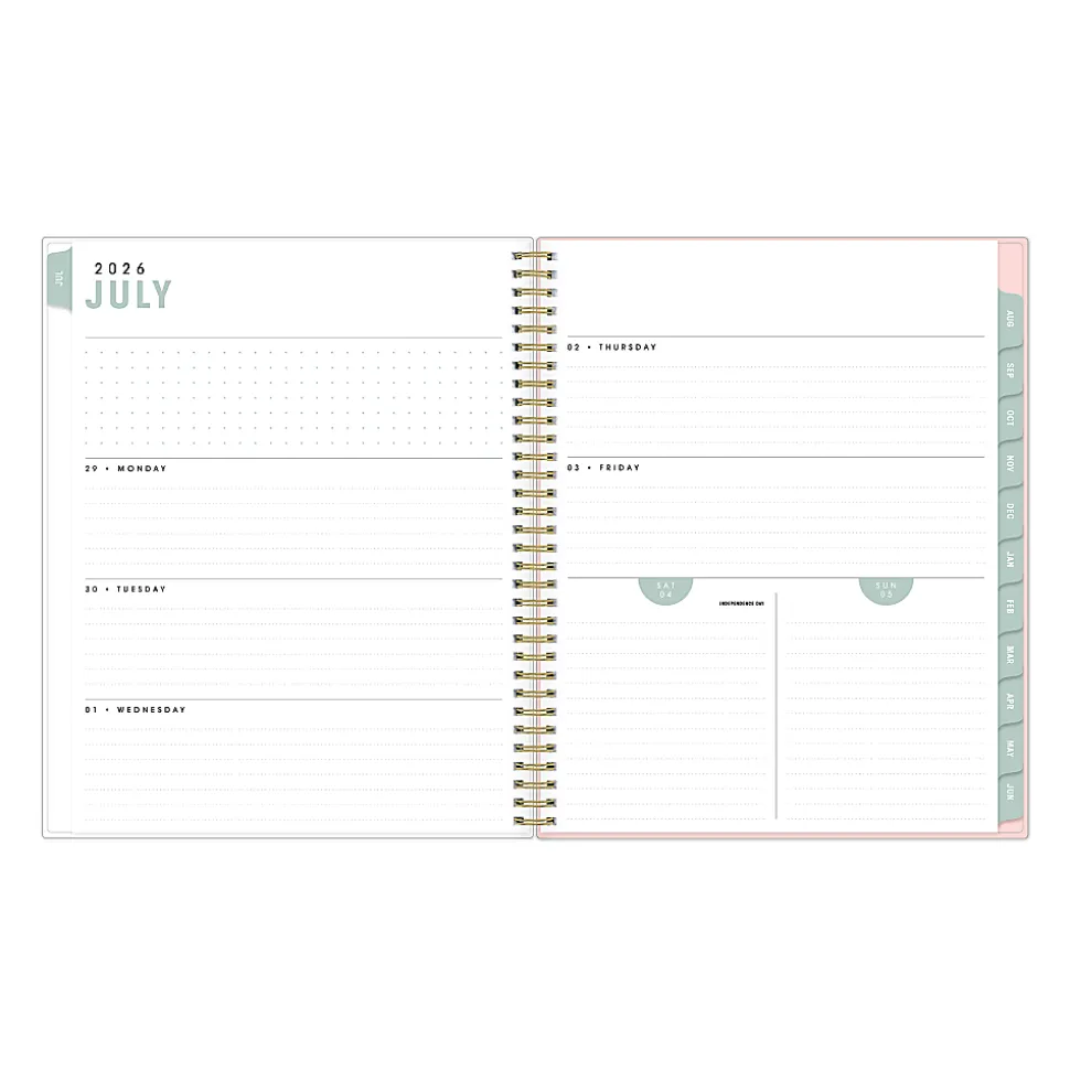 Planning Calendar AM-AJ Palm Leaves PP 8.5x11 AY26–27