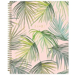Planning Calendar AM-AJ Palm Leaves PP 8.5x11 AY26–27