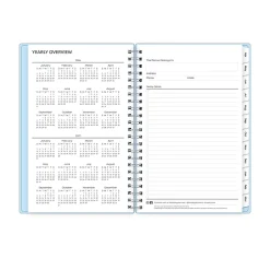 Planning Calendar BS Blues PP Double Pockets 5x8 AY26–27
