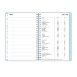 Planning Calendar BS Blues PP Double Pockets 5x8 AY26–27