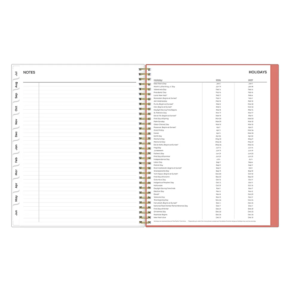 Planning Calendar BS Cali Pink CYO 8.5x11 AY26–27 W/M