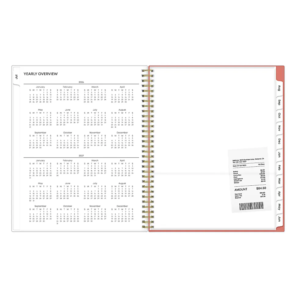 Planning Calendar BS Cali Pink CYO 8.5x11 AY26–27 W/M