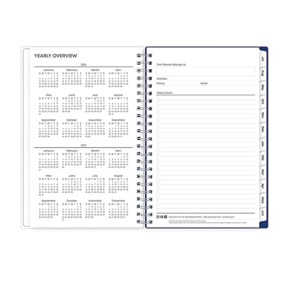 Planning Calendar BS Chanson Frosted PP 5x8 AY26–27