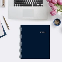 Planning Calendar BS Collegiate Navy PP 8x10 AY26–27 Monthly
