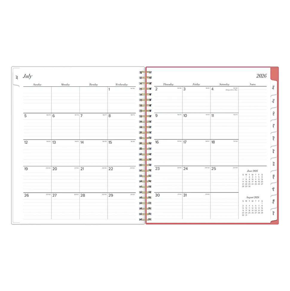 Planning Calendar BS Julien Light PP 8x10 AY26–27 Monthly