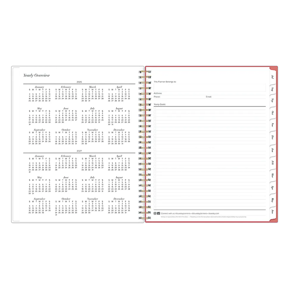 Planning Calendar BS Julien Light PP 8x10 AY26–27 Monthly