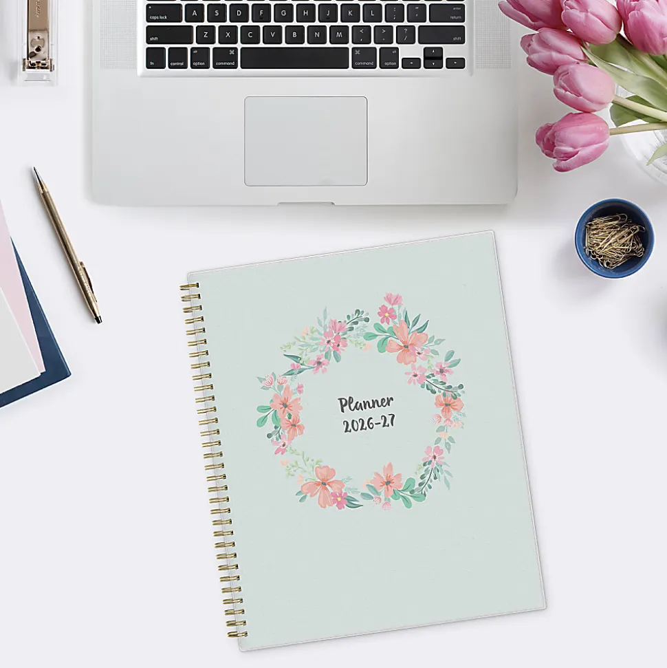 Planning Calendar BS Laurel Frosted PP 8.5x11 AY26–27 W/M
