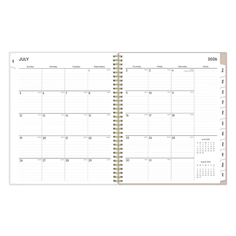 Planning Calendar BS Nickelson PP Zip Pouch 8.5x11 AY26–27