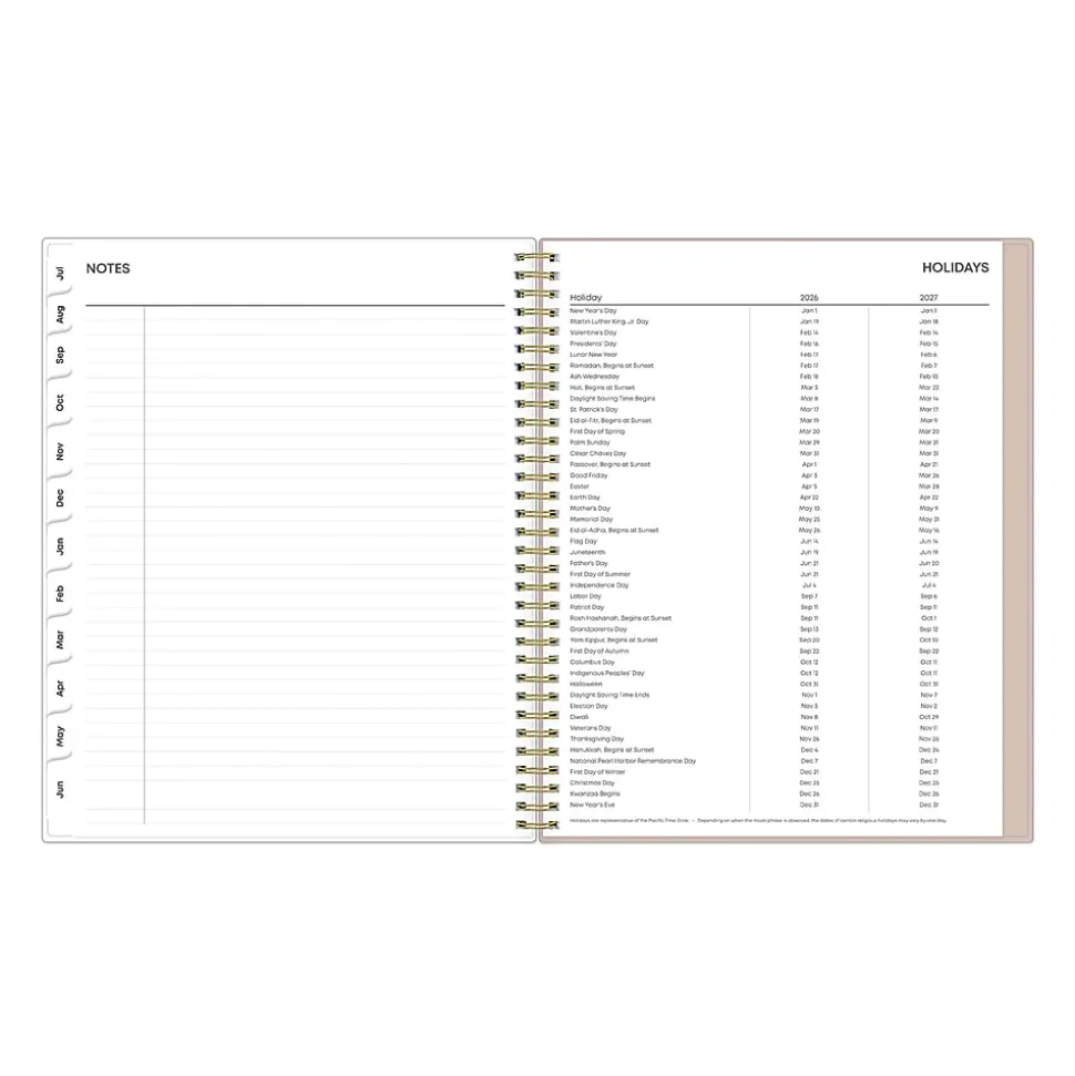 Planning Calendar BS Nickelson PP Zip Pouch 8.5x11 AY26–27