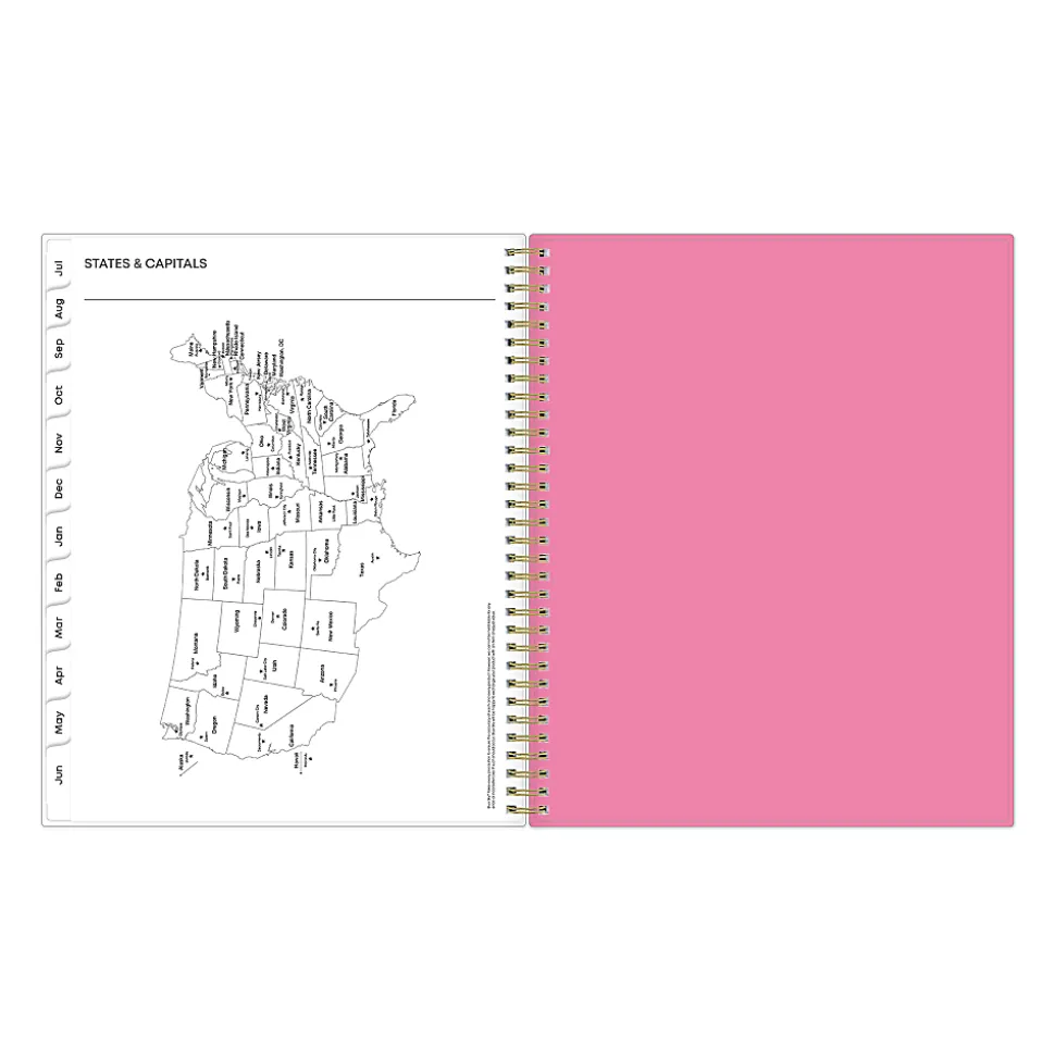 Planning Calendar BS Roosevelt Pink Frosted PP 8.5x11 AY26–27