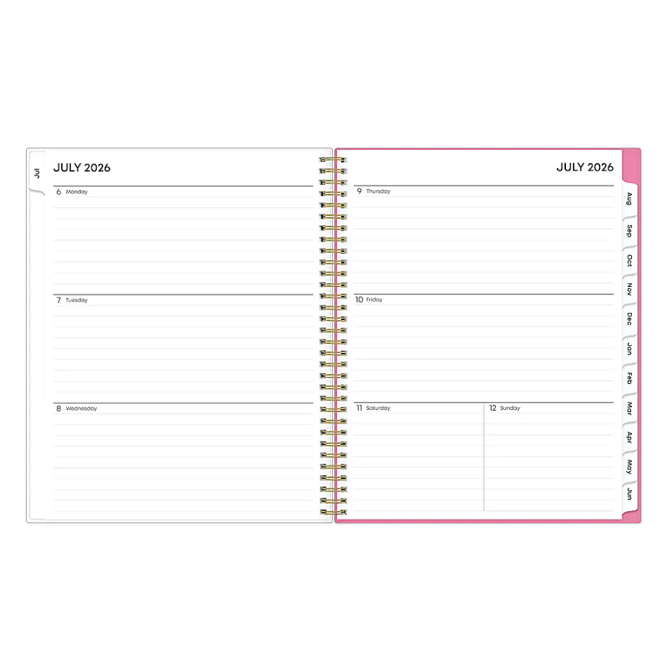 Planning Calendar BS Roosevelt Pink Frosted PP 8.5x11 AY26–27