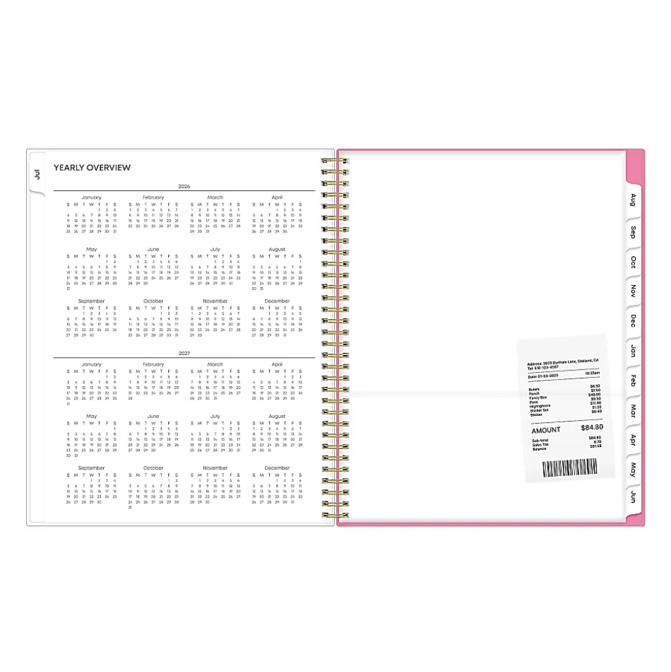 Planning Calendar BS Roosevelt Pink Frosted PP 8.5x11 AY26–27