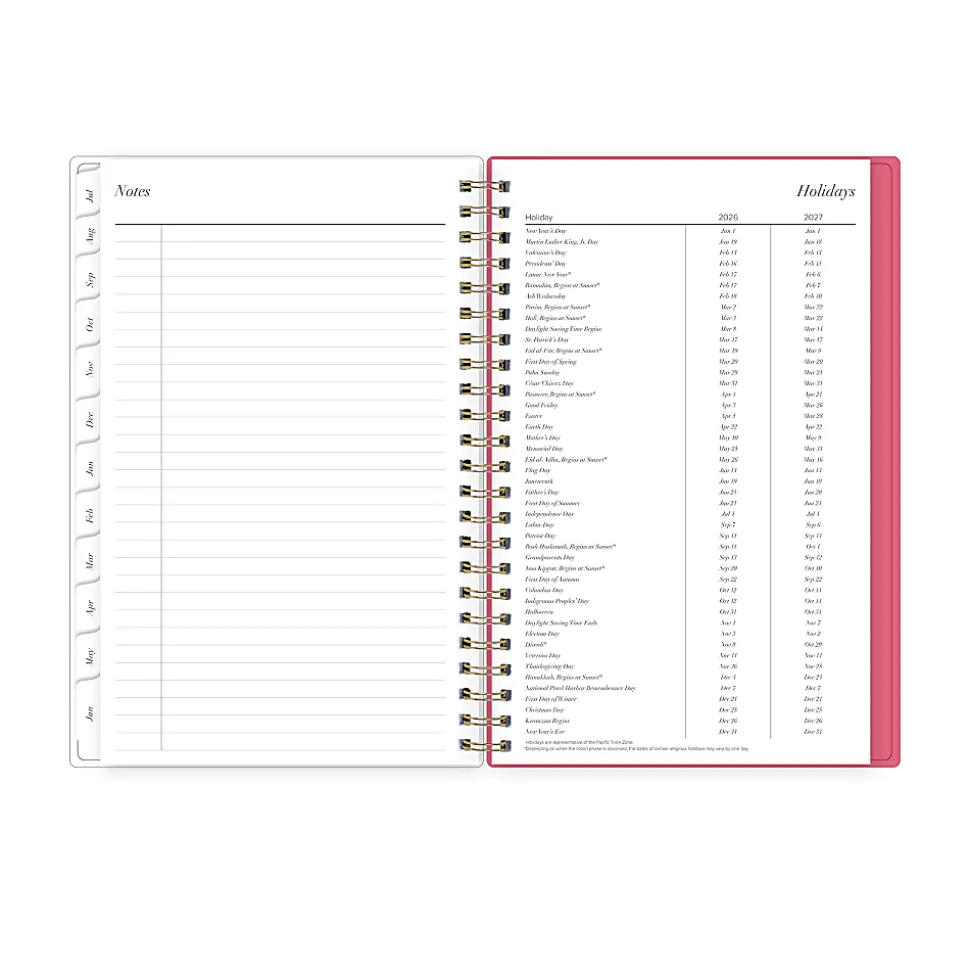 Planning Calendar BS Venus Clear PET 5x8 AY26–27 W/M