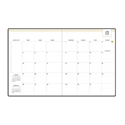 Planning Calendar DD Black FL 8x10 AY26–27 Bookbound