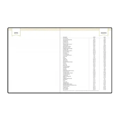 Planning Calendar DD Black FL 8x10 AY26–27 Bookbound