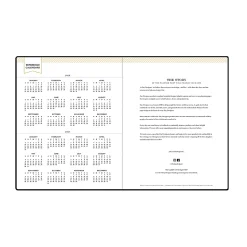 Planning Calendar DD Black FL 8x10 AY26–27 Bookbound