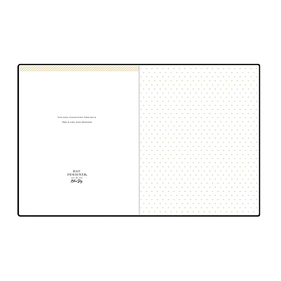 Planning Calendar DD Black FL 8x10 AY26–27 Bookbound